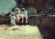 Winslow Homer Boys and kittens oil on canvas